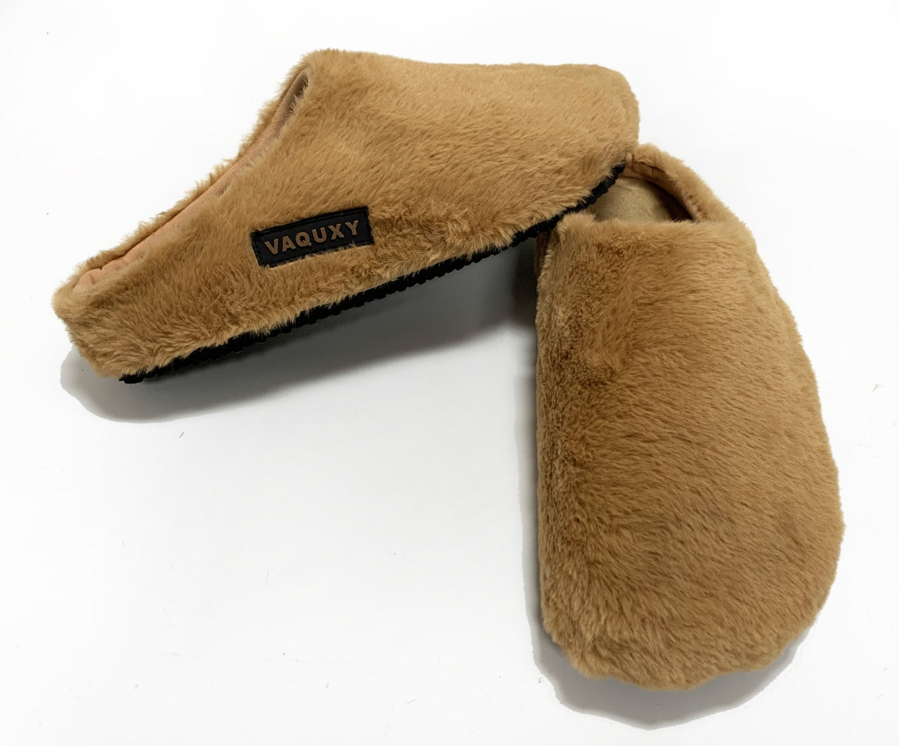 VAQ BROWN FUR MULES