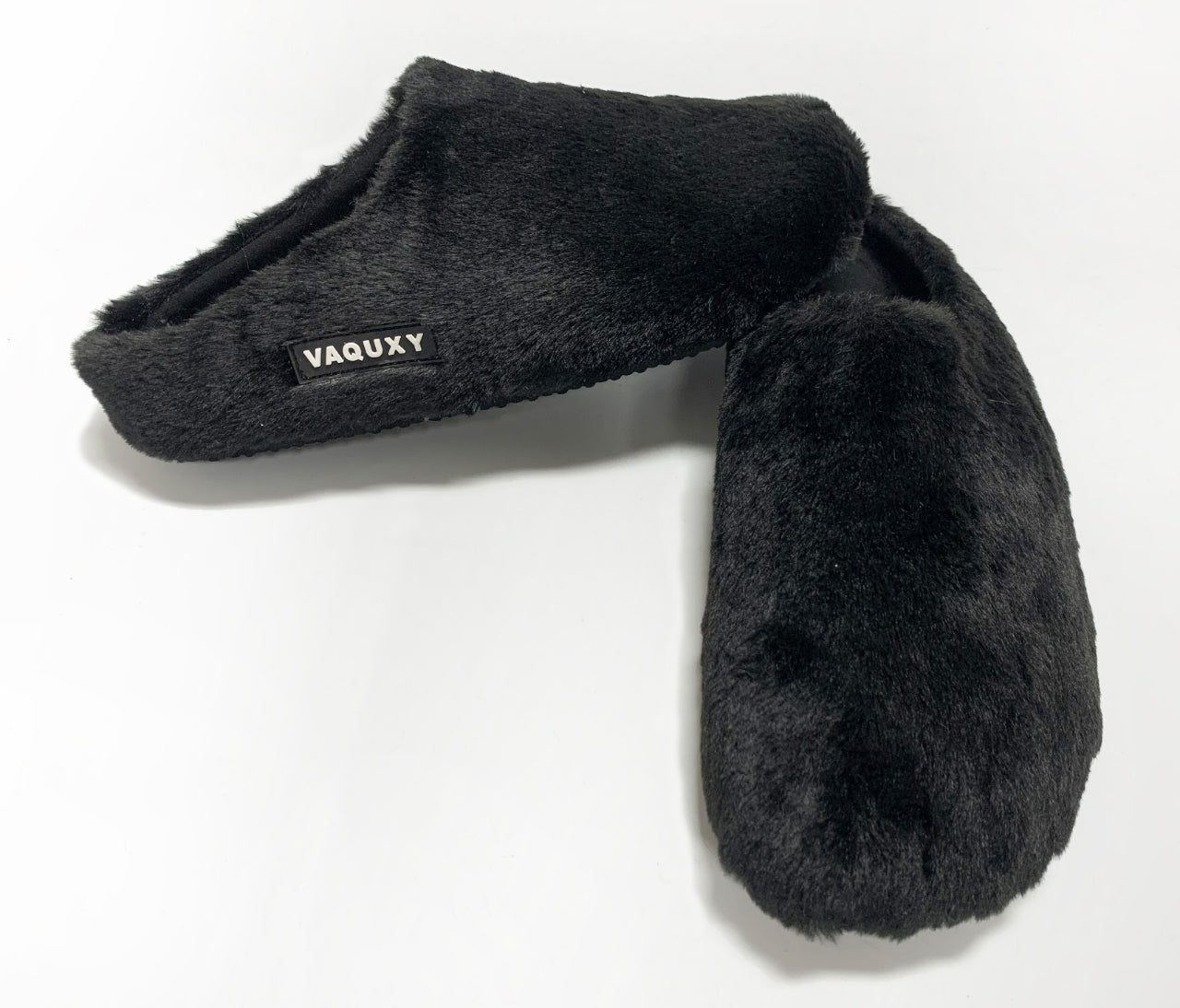 VAQ BLACK FUR MULES