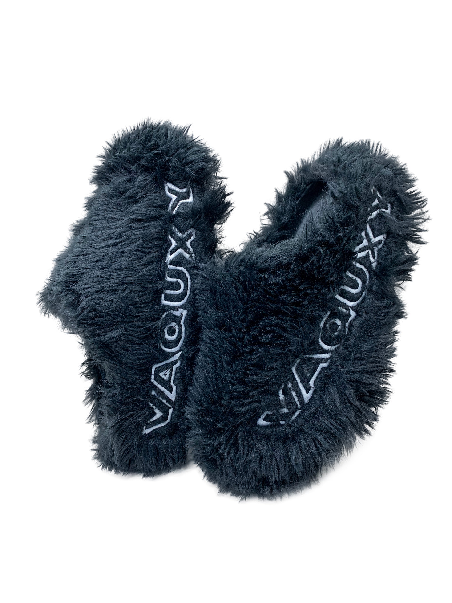 Vaquxy Coal Fur Clogs