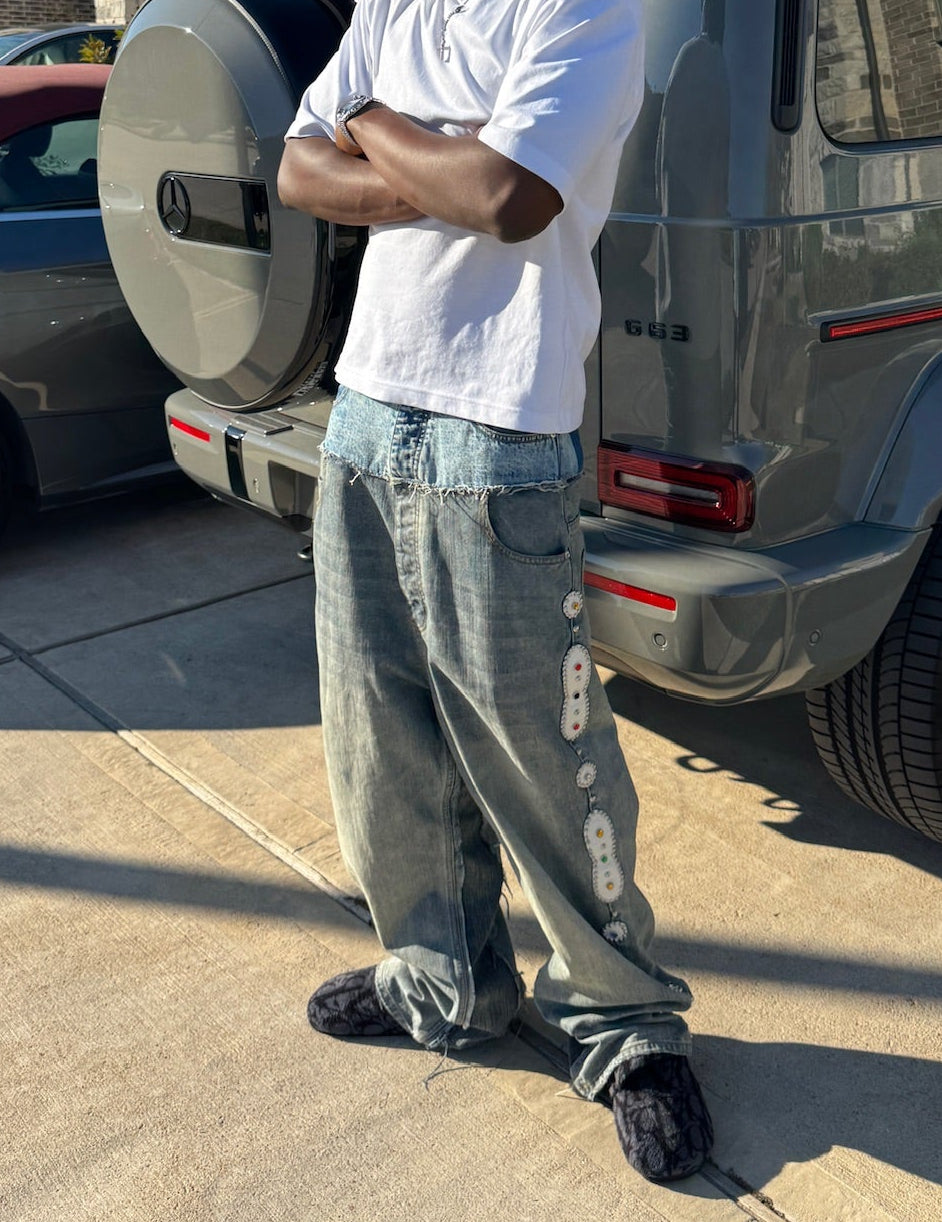 Vaquxy Double Waist Rework Denim