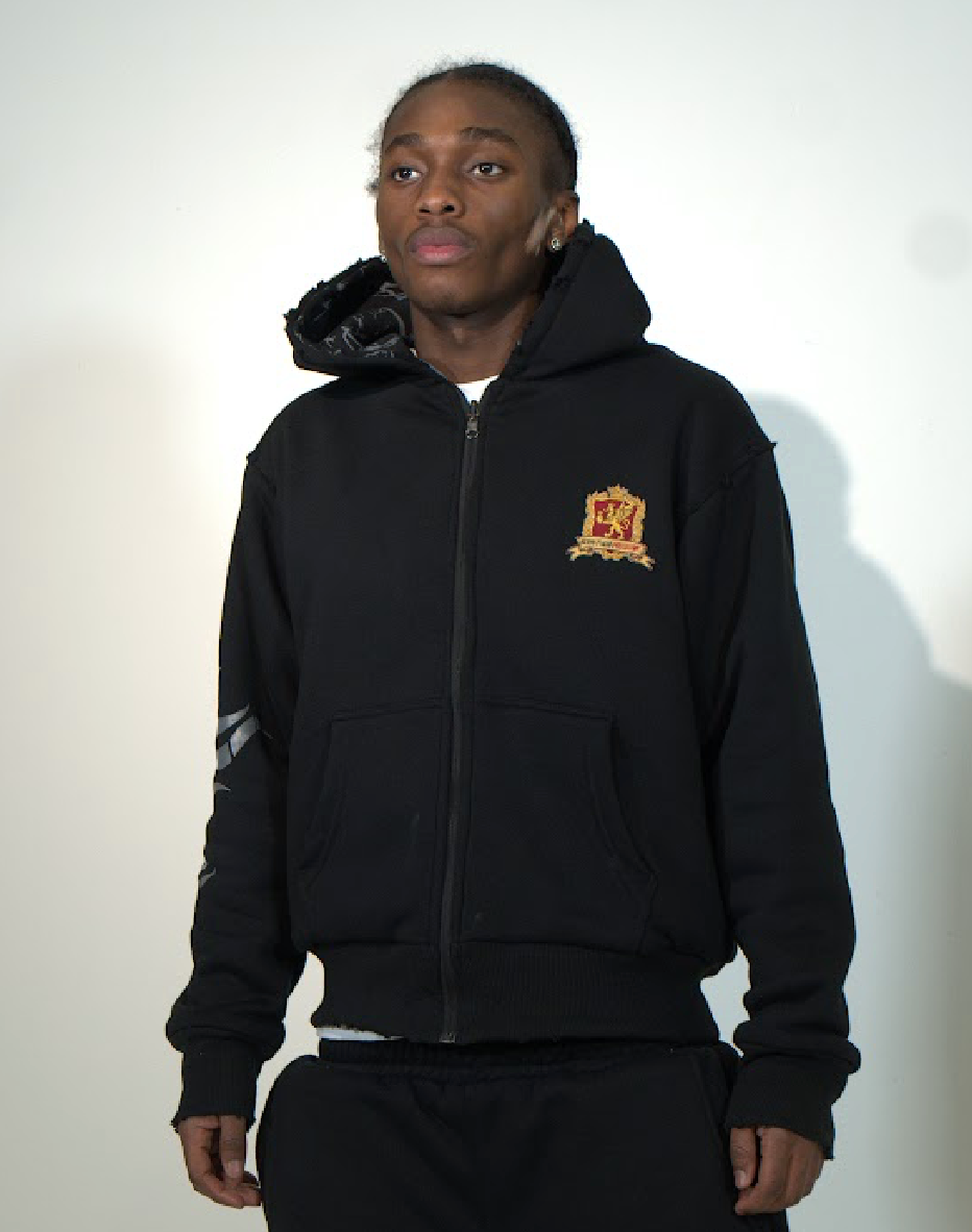 Graffiti identity Reversible Black Hoodie