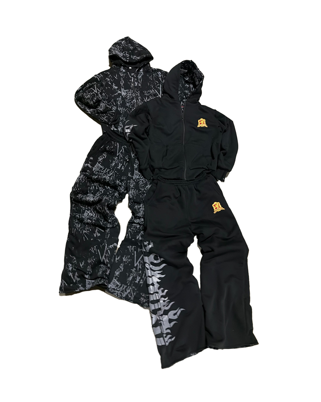 Graffiti Identity Reversible Black Sweatsuit